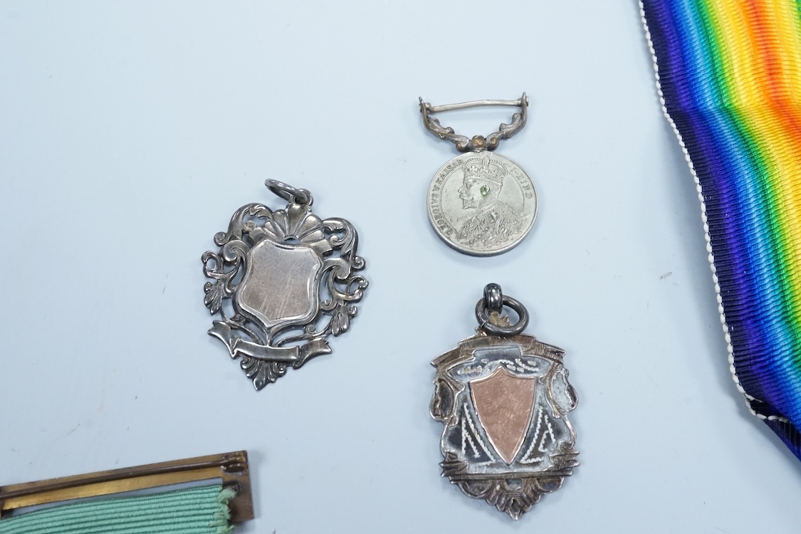 A First World War medal group of six medals awarded to Staff Sjt. Francis William Speare Royal Irish Fusiliers/I.M.L., comprising of the 1914-15 Star, 1914-1918 Medal, Victory Medal with oak leaf, India medal with clasp